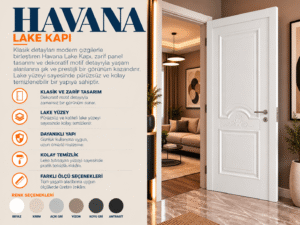KLASİK PANELLER VE DEKORATİF KABARTMA MOTİFİYLE ZARİF TASARIM